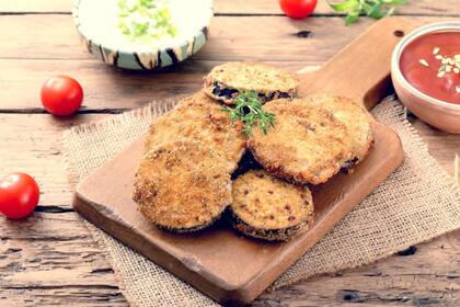 Milanga de vegetales, una de las opciones del bodegón vegano