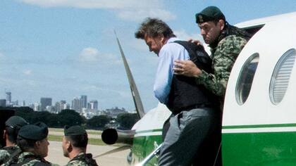 Milani el día que fue trasladado al penal de Ezeiza