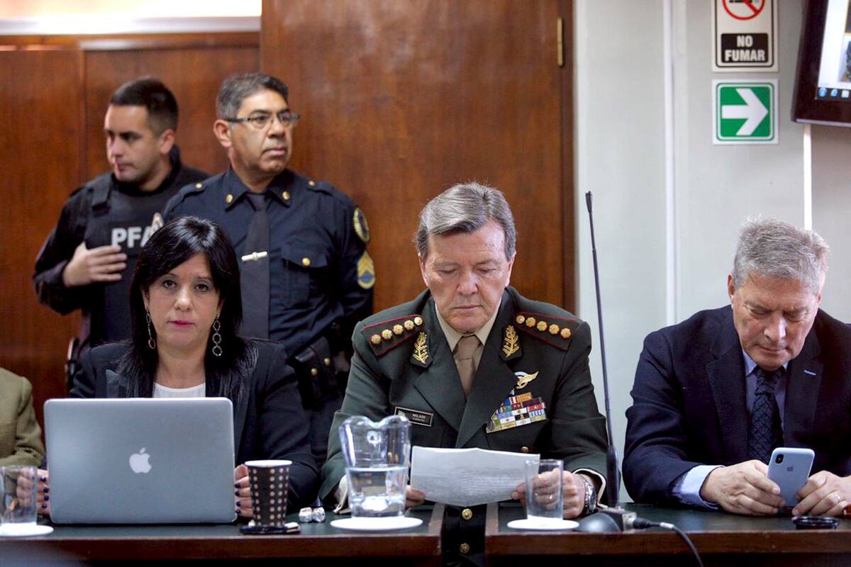 Milani en el juicio hoy