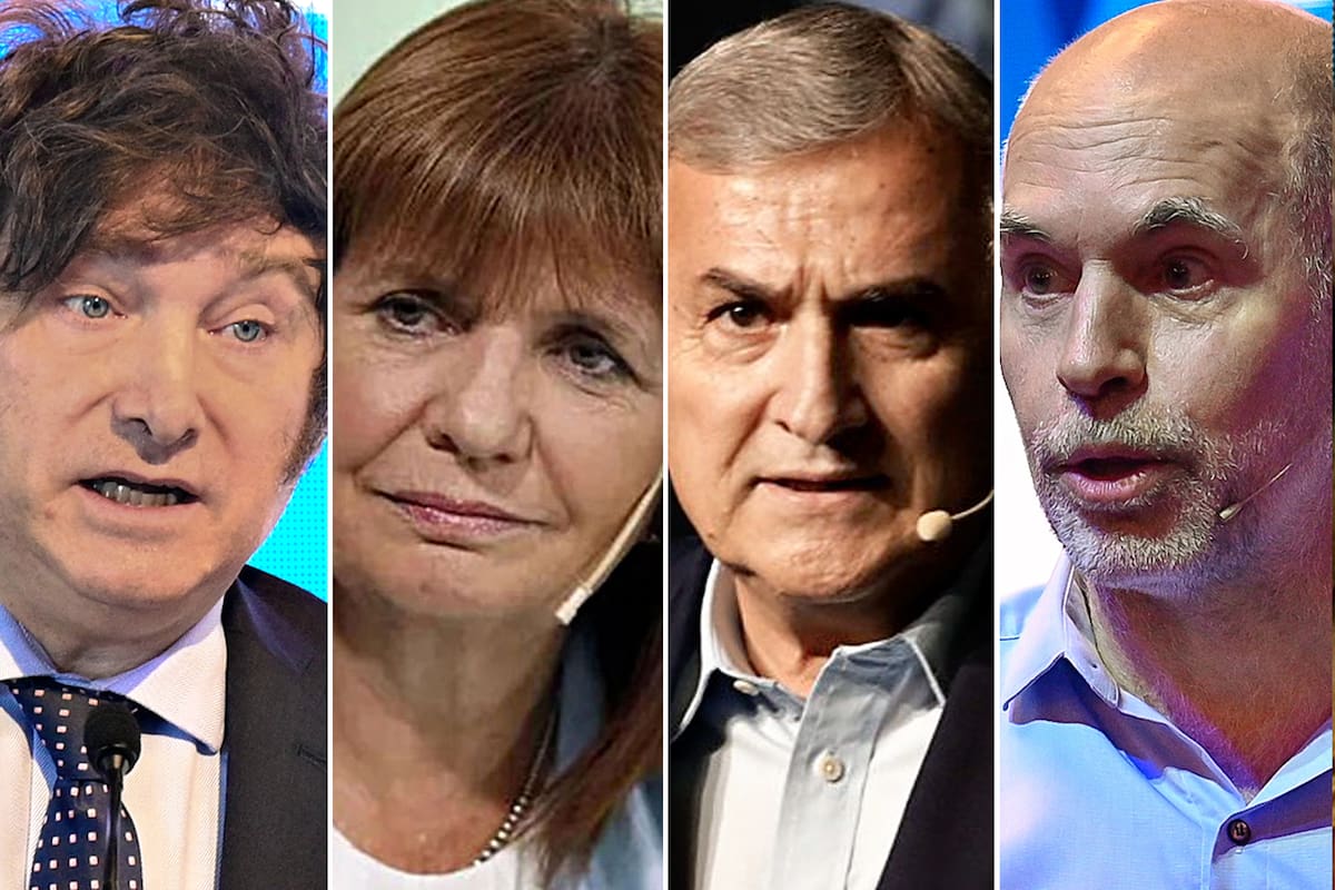 Milei, Bullrich, Morales y Larreta