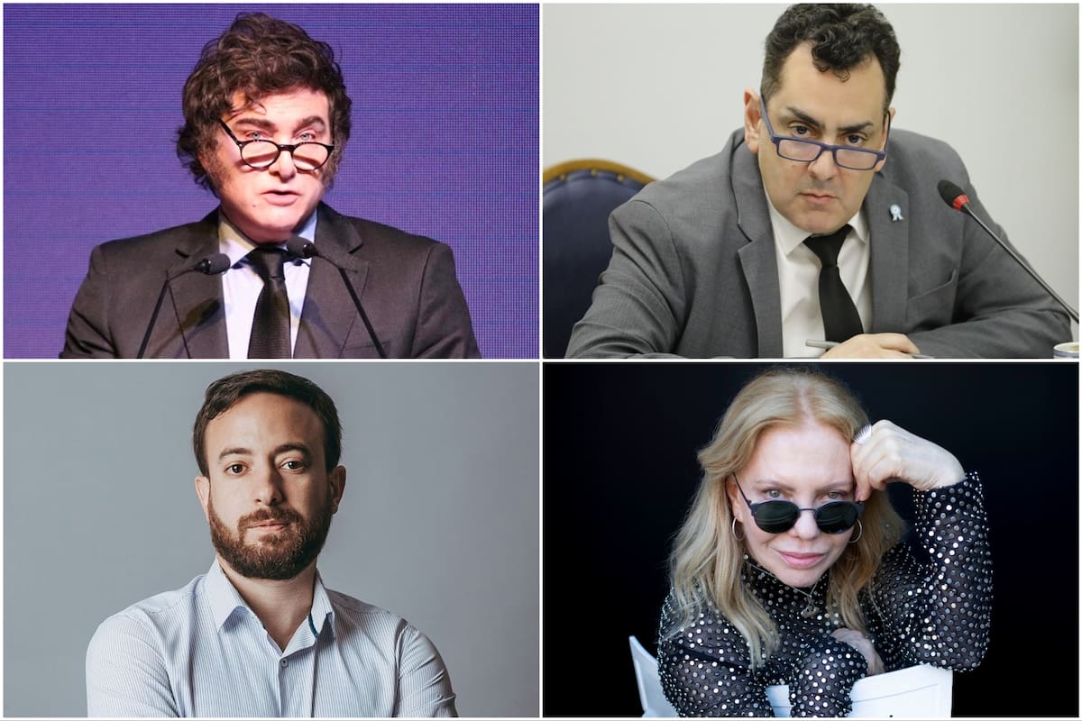 Milei, Cifelli, Laje y Cecilia Roth, en el cuadrilátero