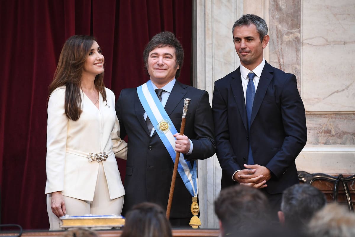 Milei, con Villarruel y Martín Menem