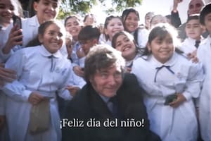 Milei en el spot del Día del Niño.