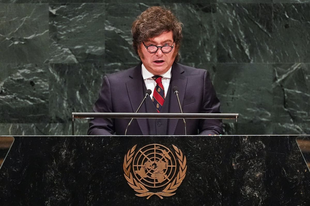 Milei, en la Asamblea de la ONU