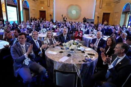 Javier Milei habló en la Cámara de Comercio de Estados Unidos.