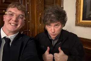 Milei, en la Casa Rosada, con Hayden Mark Davis, uno de los responsables de $LIBRA