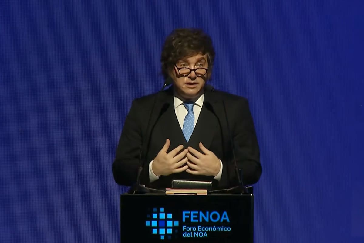 Milei, en su último discurso