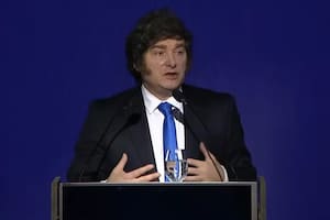 Milei, expone en Corrientes, en una conferencia sobre