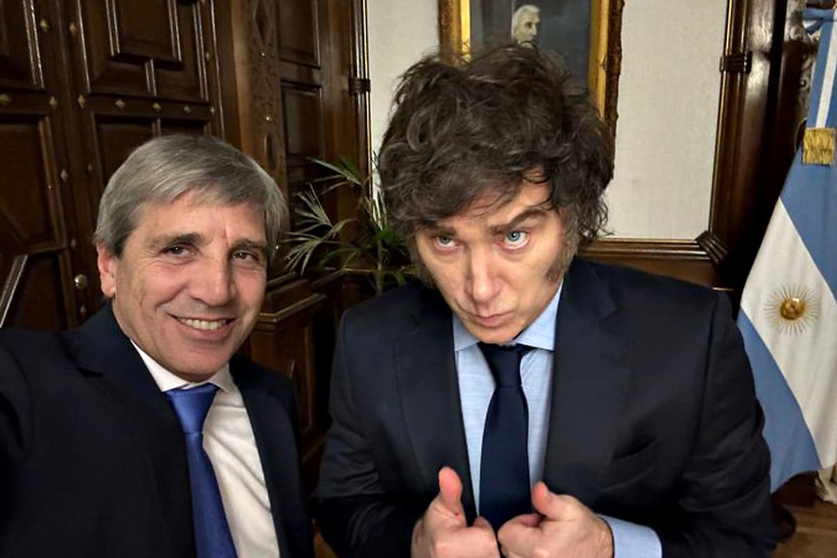 Milei felicitó a su ministro de Economía