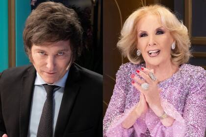 Milei hizo un comentario sobre el color de vestido de Mirtha Legrand que la descolocó