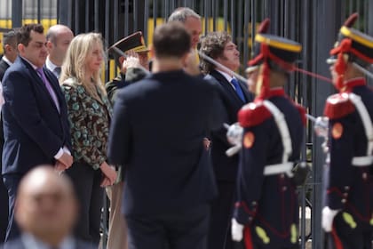 Milei, hoy, en el homenaje a San Martín