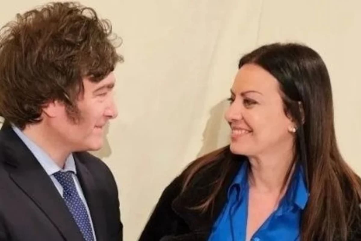 Milei junto a Sandra Pettovello, su virtual ministra de Capital Humano