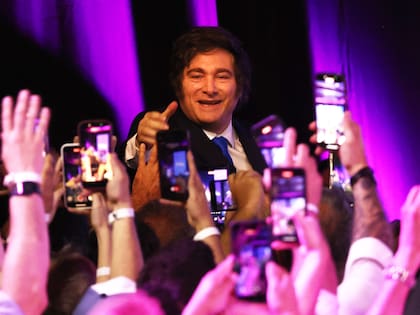 Milei, la noche del triunfo electoral