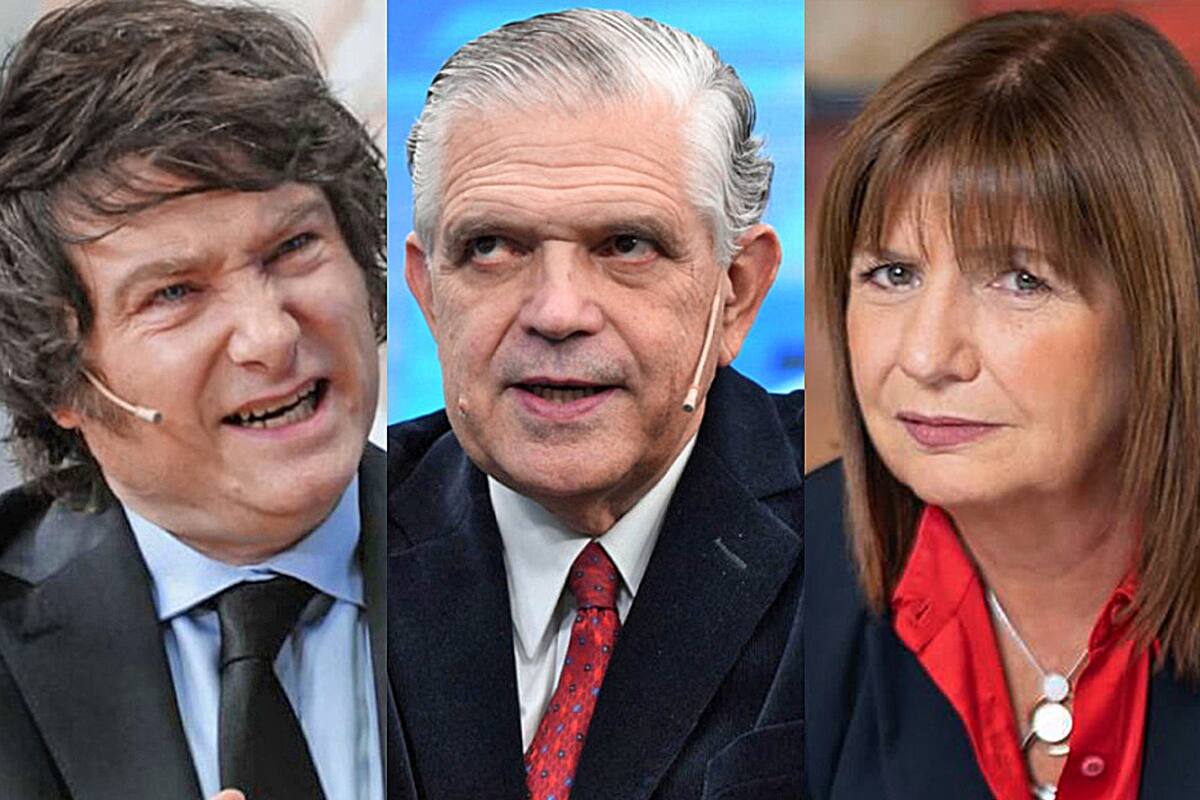 Milei, López Murphy y Bullrich