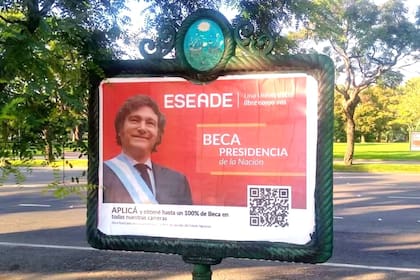 Milei promociona una beca de una universidad privada vinculada a Benegas Lynch