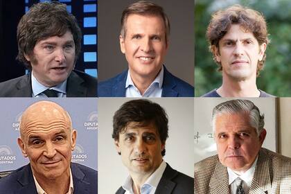 Milei, Redrado, Lousteau, Espert, Lacunza y López Murphy