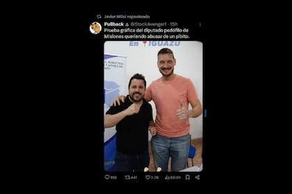Milei replicó un repudiable posteo sobre el diputado prófugo Germán Kizcka y un "chiste de mal gusto" dirigido hacia el diputado nacional Martín Tetaz