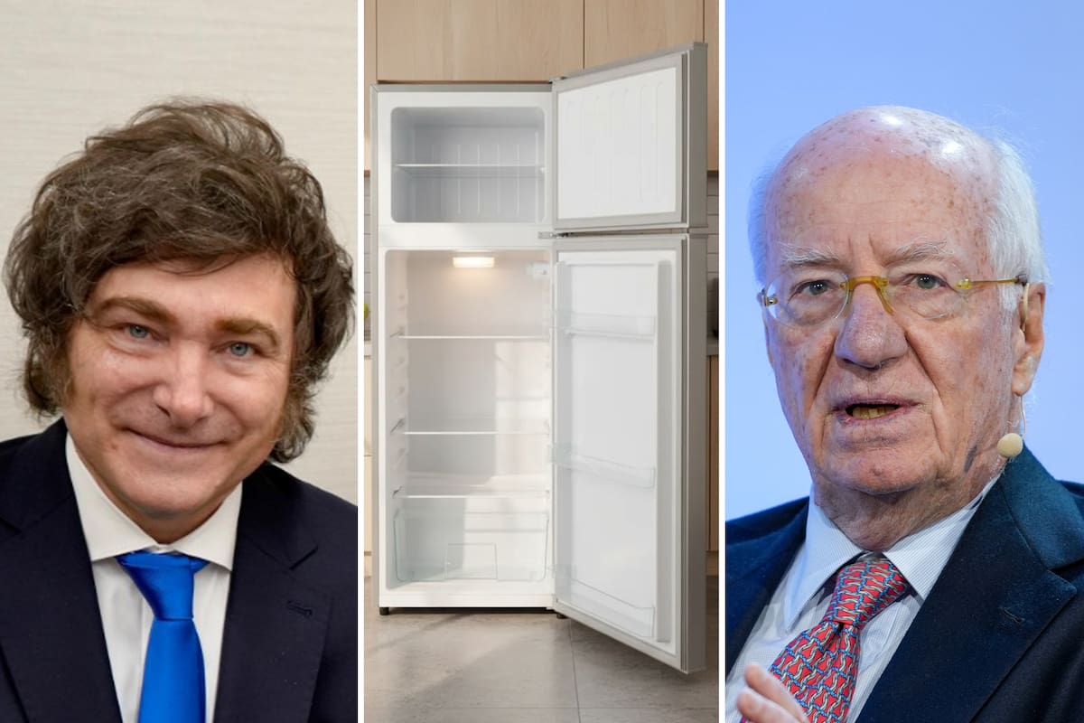 Milei, Rocca y heladera Neba H300