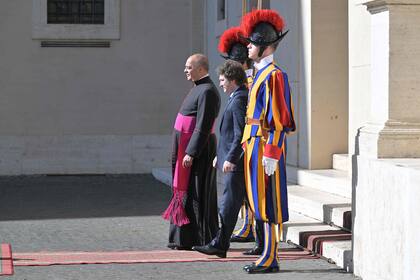 Javier Milei, en el Vaticano