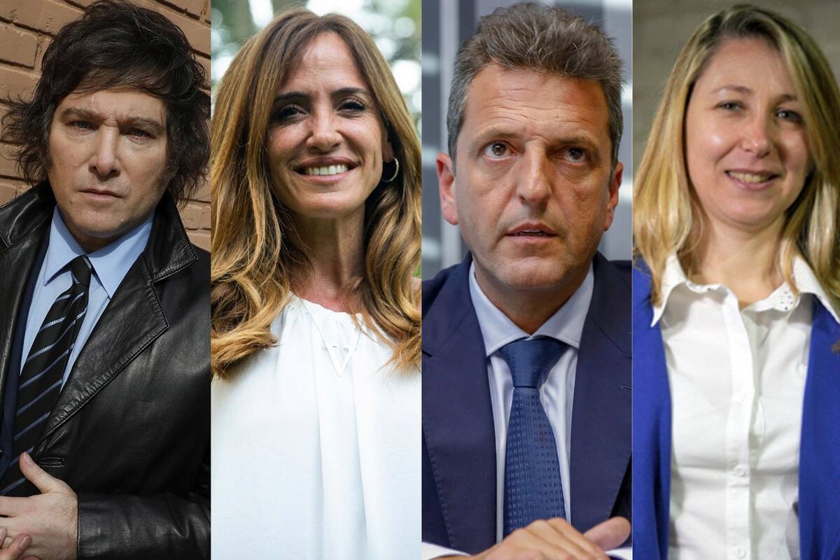 Milei, Victoria Tolosa Paz, Massa y Miryam bregman