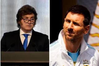 Los posteos de Milei tras la muerte del padre de Messi
