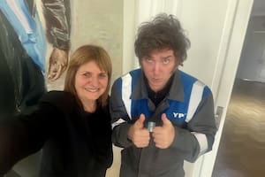 Milei y Bullrich, durante la reunión del viernes pasado en Olivos