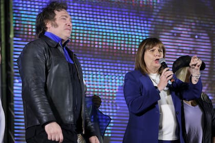 Milei y Bullrich, en campaña, antes del balotaje contra Massa