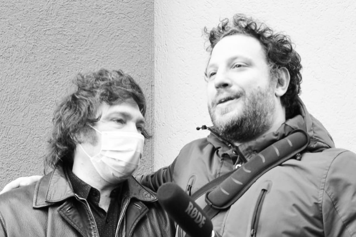 Milei y el cineasta Oría