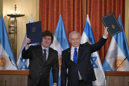 Milei y Netanyahu celebran su alianza y la firma de un memorandúm que va más allá del combate al terrorismo