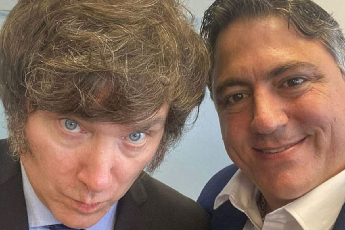 Milei y Paoltroni, en la campaña electoral de 2023