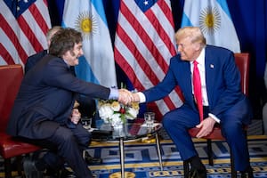 Milei y Trump, en un encuentro pasado; hoy volverán a estar cara a cara