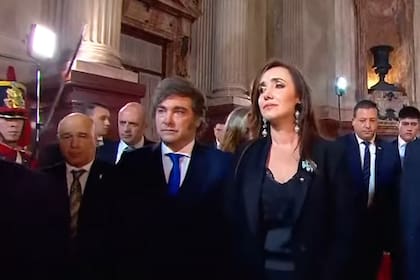 Milei y Villarruel, juntos, en una imagen que desborda frialdad