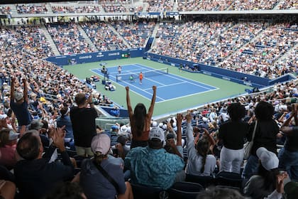 Miles de espectadores de todo el mundo visitan diariamente el US Open