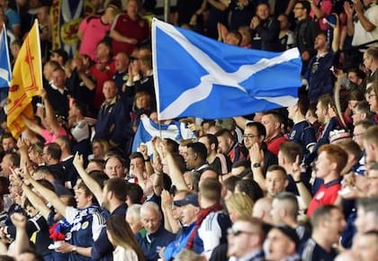 Miles de hinchas se acercaron a apoyar a Escocia en este Mundial (Foto: X)