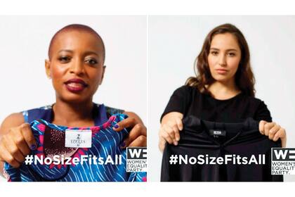 Miles de mujeres alrededor del mundo se sumaron a la campaña #NoSizeFitsAll, mostrando las etiquetas de sus prendas en las redes