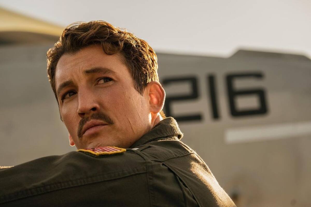 Miles Teller, quien interpreta a Bradley "Rooster" Bradshaw, en Top Gun: Maverick, candidata al Oscar 2023