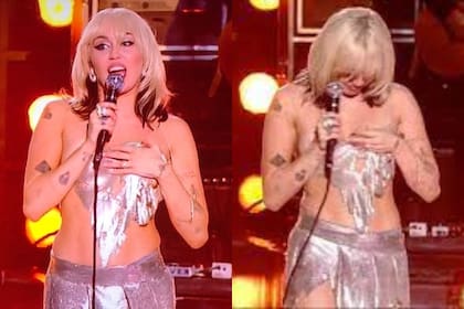 Miley Cyrus salió airosa tras sufrir un problema de vestuario durante su presentación de Año Nuevo