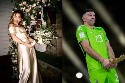 Miley Cyrus y Emiliano Dibu Martínez hicieron un gesto muy similar en algún momento de sus vidas y la similitud salió a la luz en estos días