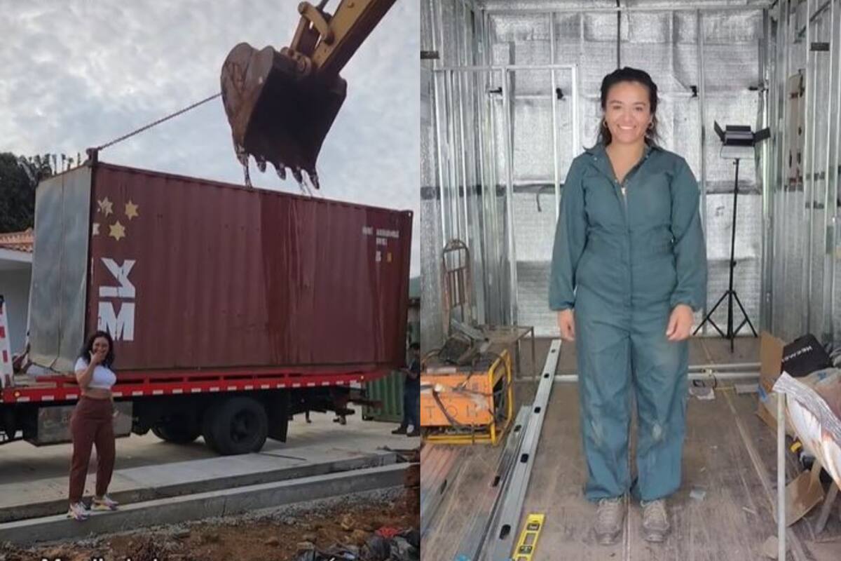 Miley Rudas mostró cómo fue la construcción de su hogar en un contenedor