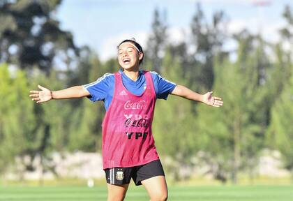 Mili Acevedo, integrante de la selección femenina Sub 17