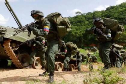 Militares de la Fuerza Armada Nacional Bolivariana, el Ejército de Venezuela. Foto de archivo.