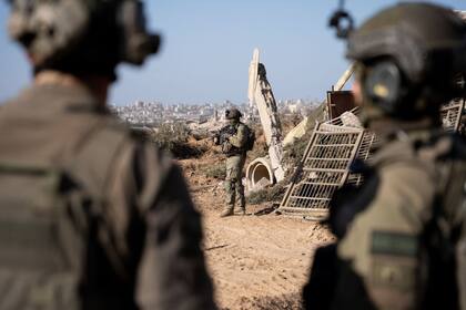 Militares israelíes en la Franja de Gaza (Archivo)