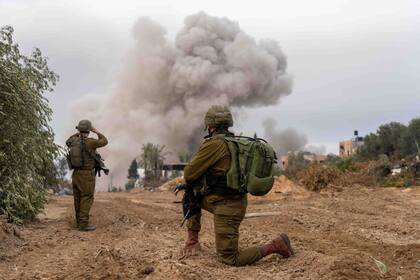 Militares israelíes en un operativo en la Franja de Gaza