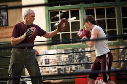 Million Dollar Baby (2004), el drama boxístico que protagonizó junto a Hilary Swank y por el que ambos tuvieron su segundo Oscar
