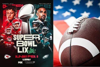 Millones de aficionados alrededor del mundo aguardan el gran duelo entre Kansas City Chiefs y Philadelphia Eagles en Nueva Orleans (Foto X @NFL)