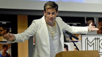 Milo Yiannopoulos, en una de sus charlas en universidades