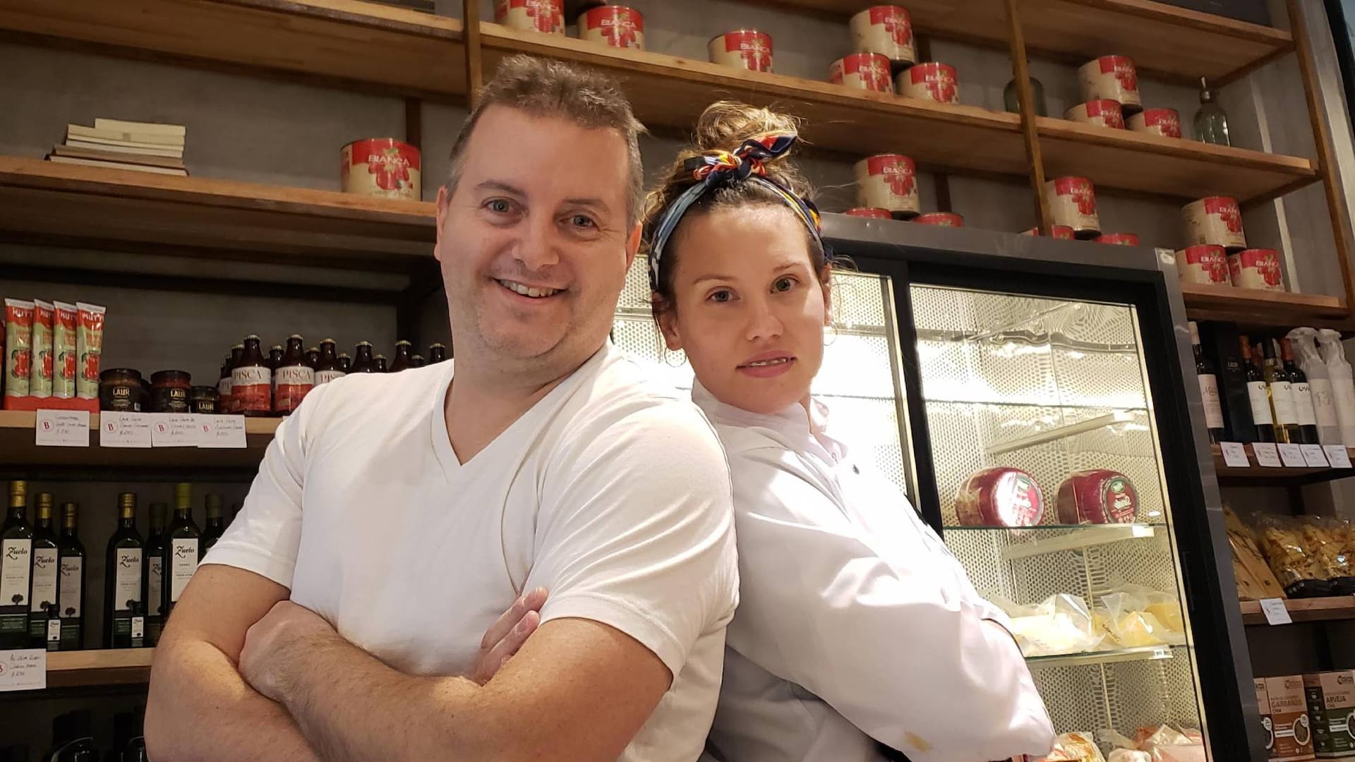 Milton Bertoni y Stefy Langford, los creadores de Biasatti, la Tratto de Belgrano donde la especialidad son los sabores italianos