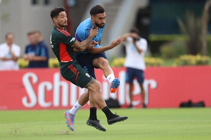 Milton Casco ante Nicolás González