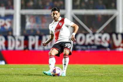 Milton Casco, el defensor lateral de River que más partidos y más minutos protagonizó en el año: 39 y 3180, respectivamente.