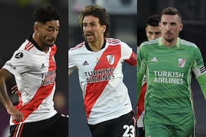 Milton Casco, Leonardo Ponzio y Franco Armani, los tres jugadores que más partidos disputaron con Marcelo Gallardo